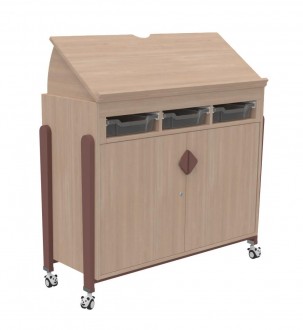 Meuble pour enseignant plateau inclinable k'briol 